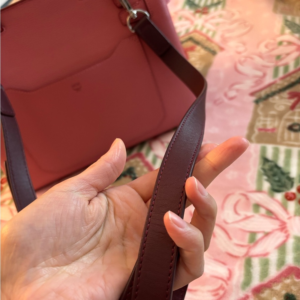 MCM Pink Leather Top-Handle Satchel - Picture 5 of 15